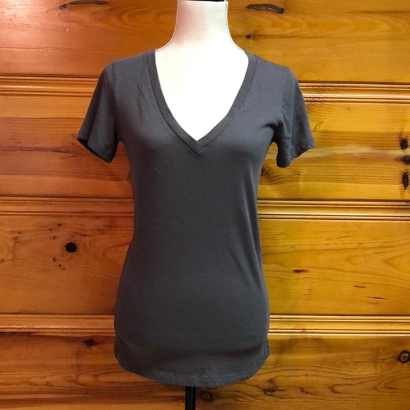 PINK Victoria's Secret Tops - VS Pink Dark Grey Tee